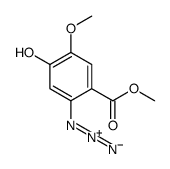 methyl 2-azido-4-hydroxy-5-methoxybenzoate Structure