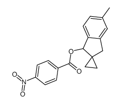 5'-methyl-1',3'-dihydrospiro[cyclopropane-1,2'-inden]-1'-yl 4-nitrobenzoate Structure