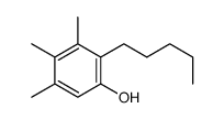 3,4,5-trimethyl-2-pentylphenol Structure