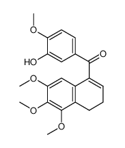 (3-hydroxy-4-methoxy-phenyl)-(5,6,7-trimethoxy-3,4-dihydro-naphthalen-1-yl)-methanone Structure