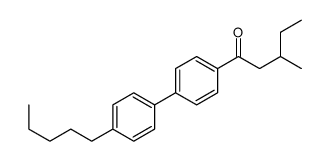 3-methyl-1-[4-(4-pentylphenyl)phenyl]pentan-1-one Structure