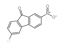 6-chloro-2-nitro-fluoren-9-one Structure