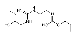 prop-2-enyl N-[2-[[N'-[2-(methylamino)-2-oxoethyl]carbamimidoyl]amino]ethyl]carbamate Structure