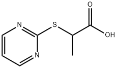 2-(pyrimidin-2-ylsulfanyl)propanoic acid Structure