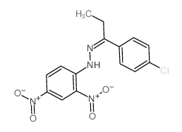 1-Propanone,1-(4-chlorophenyl)-, 2-(2,4-dinitrophenyl)hydrazone Structure