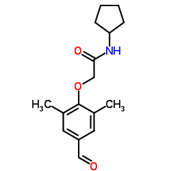 N-Cyclopentyl-2-(4-formyl-2,6-dimethylphenoxy)acetamide Structure