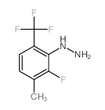 (2-FLUORO-3-METHYL-6-(TRIFLUOROMETHYL)PHENYL)HYDRAZINE structure