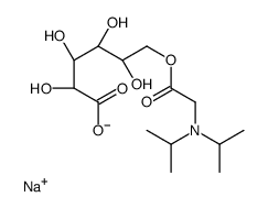 sodium,(2R,3S,4R,5R)-6-[2-[di(propan-2-yl)amino]acetyl]oxy-2,3,4,5-tetrahydroxyhexanoate Structure