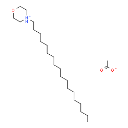 4-octadecylmorpholinium acetate结构式