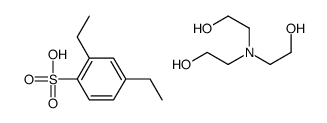 2-[bis(2-hydroxyethyl)amino]ethanol,2,4-diethylbenzenesulfonic acid Structure