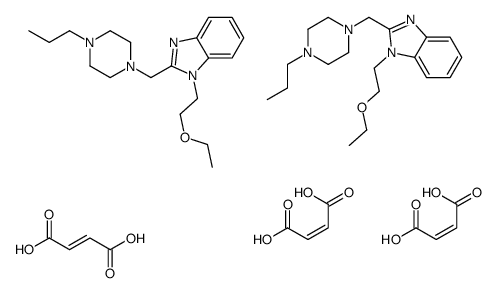 (E)-but-2-enedioic acid,1-(2-ethoxyethyl)-2-[(4-propylpiperazin-1-yl)methyl]benzimidazole Structure