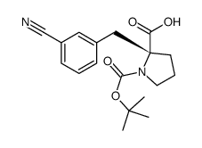 (R)-1-(TERT-BUTOXYCARBONYL)-2-(3-CYANOBENZYL)PYRROLIDINE-2-CARBOXYLIC ACID picture