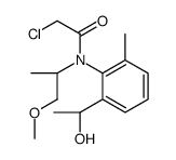 2-chloro-N-[2-[(1R)-1-hydroxyethyl]-6-methylphenyl]-N-[(2S)-1-methoxypropan-2-yl]acetamide结构式