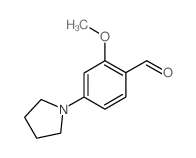 2-甲氧基-4-吡咯烷-1-基-苯甲醛结构式