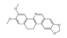 2,3-dimethoxy-12,13-dihydrobenzo[c][1,3]dioxolo[4,5-j]phenanthridine Structure