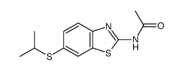 N-(6-isopropylmercapto-benzothiazol-2-yl)-acetamide结构式