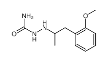 1-<1-Methyl-2-(2-methoxyphenyl)-ethyl>-semicarbazid Structure