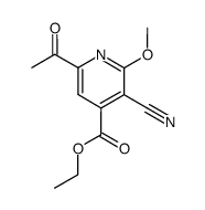 6-acetyl-3-cyano-2-methoxy-isonicotinic acid ethyl ester Structure