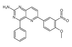 4-phenyl-6-(4-methoxy-3-nitrophenyl)pyrido[3,2-d]pyrimidin-2-ylamine Structure