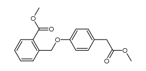 methyl 2-(4-methoxycarbonylmethylphenoxymethyl)benzoate structure