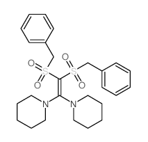 Piperidine,1,1'-[bis(benzylsulfonyl)vinylidene]di- (8CI) Structure