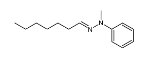 heptanal-(methyl-phenyl-hydrazone)结构式