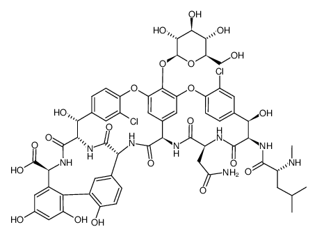 去甲糖胺基万古霉素结构式
