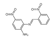 4-nitro-N2-(2-nitro-benzylidene)-o-phenylenediamine结构式