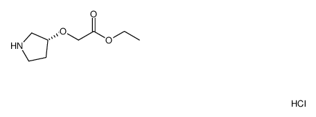 (R)-ethyl 2-(pyrrolidin-3-yloxy)acetate hydrochloride Structure