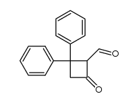 3,3-diphenylcyclobutanone-2-carboxaldehyde结构式