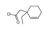 2-(1-ethyl-2-cyclohexen-1-yl)acetyl chloride Structure