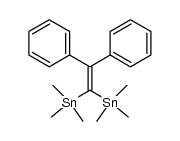 1,1-bis(trimethylstannyl)-2,2-diphenylethene结构式