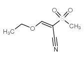 3-ethoxy-2-methylsulfonylprop-2-enenitrile Structure