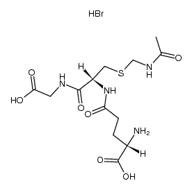 H-Glu[Cys(Acm)-Gly-OH]-OH*HBr结构式