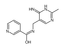 N-[(4-amino-2-methylpyrimidin-5-yl)methyl]pyridine-3-carboxamide结构式