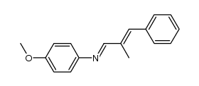 N-4-methoxyphenyl-α-methylcinnamylideneamine Structure