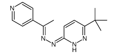 6-tert-butyl-N-[(Z)-1-pyridin-4-ylethylideneamino]pyridazin-3-amine Structure