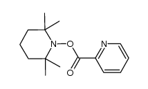 pyridine-2-carboxylic acid 2,2,6,6-tetramethyl-piperidin-1-yl ester Structure