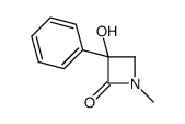 (3S)-3-hydroxy-1-methyl-3-phenylazetidin-2-one结构式