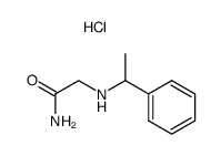 (-)-α-(α-phenylethyl)aminoacetamide hydrochloride结构式