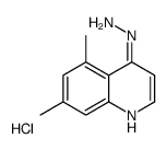 5,7-Dimethyl-4-hydrazinoquinoline hydrochloride结构式