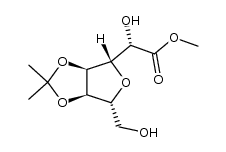 methyl 3,6-anhydro-4,5-O-isopropylidene-D-glycero-D-altro-heptonate Structure