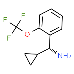 (1R)CYCLOPROPYL[2-(TRIFLUOROMETHOXY)PHENYL]METHYLAMINE Structure