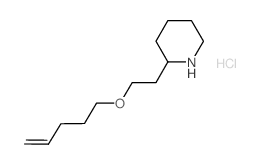 2-[2-(4-Pentenyloxy)ethyl]piperidine hydrochloride Structure