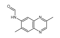 3,7-dimethyl-6-formamidoquinoxaline Structure