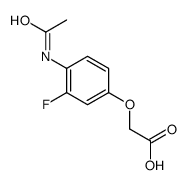 2-(4-acetamido-3-fluorophenoxy)acetic acid Structure