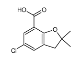 5-CHLORO-2,2-DIMETHYL-2,3-DIHYDROBENZOFURAN-7-CARBOXYLIC ACID Structure