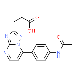 3-[7-(4-Acetamidophenyl)-[1,2,4]triazolo[1,5-a]pyrimidin-2-yl]propanoic acid picture