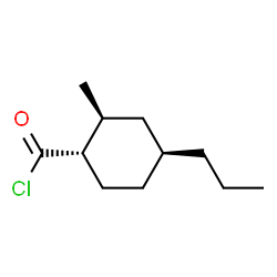 Cyclohexanecarbonyl chloride, 2-methyl-4-propyl-, (1alpha,2beta,4beta)- (9CI)结构式