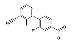 4-(3-cyano-2-fluorophenyl)-3-fluorobenzoic acid结构式